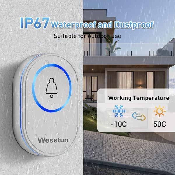 Беспроводной дверной звонок Wesstun