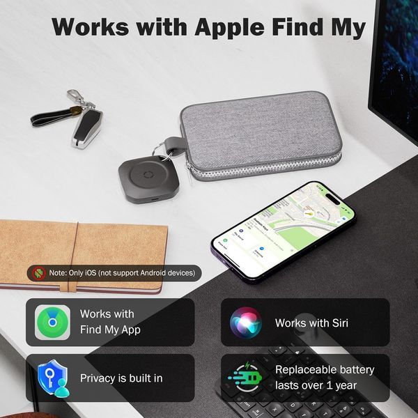 Умные Bluetooth-трекеры weTag для iPhone и Apple Find My(6 шт)