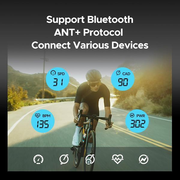 Велокомп'ютер CC500 GPS ANT+ Bluetooth / бездротовий спідометр для велосипеда з автоматичним підсвічуванням