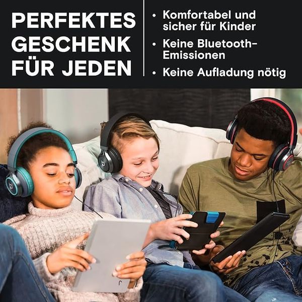 Складані дротові навушники ARTIX NRGSound CL750 з мікрофоном для дітей, підлітків і дорослих фото