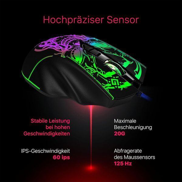 Дротова ігрова миша Defender Bulletstorm GM-928