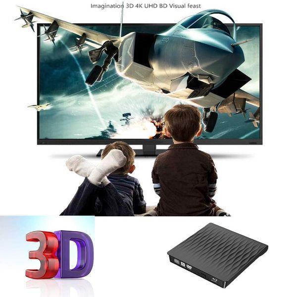 Зовнішній 3D Blu-ray DVD-привід Xglysmyc USB 3.0 фото