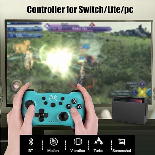 Беспроводной геймпад (джойстик) для Switch/Switch Lite, Bluetooth-контроллер фото