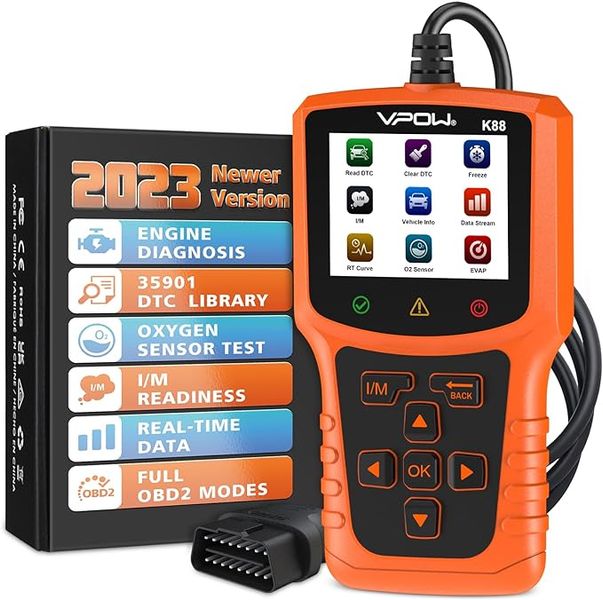 Діагностичний сканер OBD2 VPOW K88 PRO ДЛЯ ВСІХ АВТОМОБІЛЕЙ С OBDII