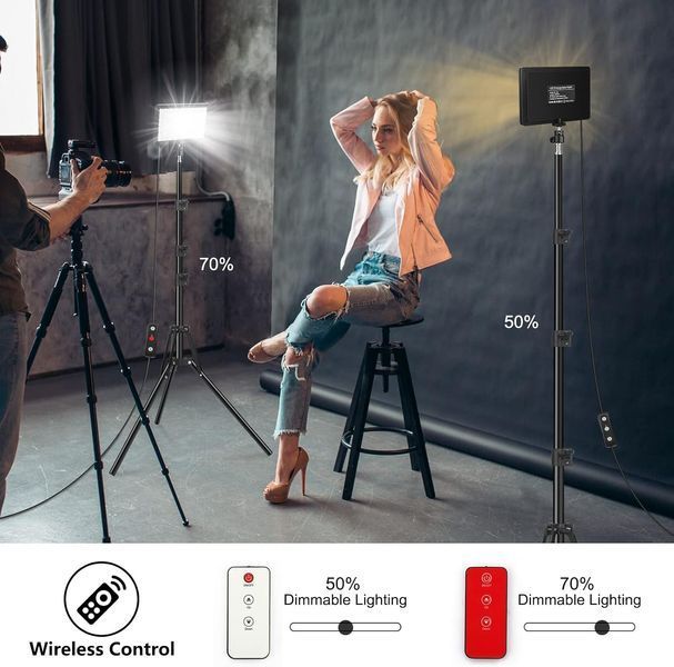 LED освітлювачі відеосвітло Obeamiu 5600K USB 2 шт УЦІНКА