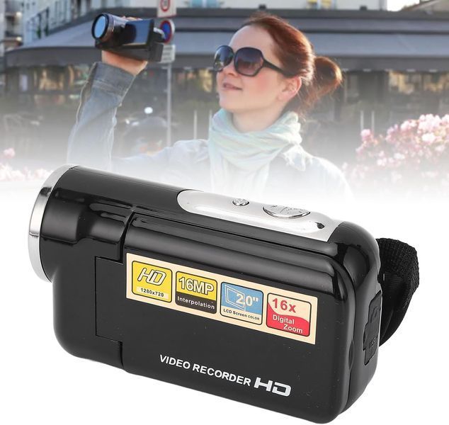 Відеокамера EBTOOLS 1080P 16MP HD з 16-кратним цифровим зумом