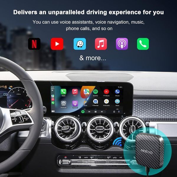 Автомобильный CarPlay Box с беспроводным подключением и TF-картой