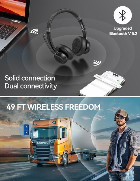 Беспроводные Bluetooth наушники с микрофоном фото