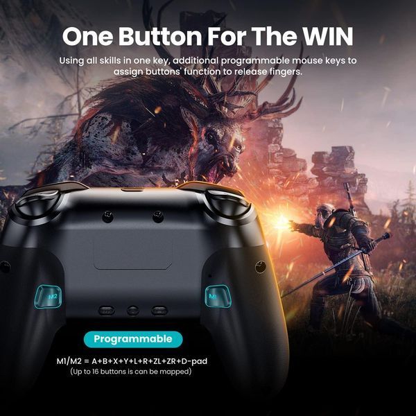 Бездротовий контролер VOYEE S08 сумісний з контролерами Switch Pro фото