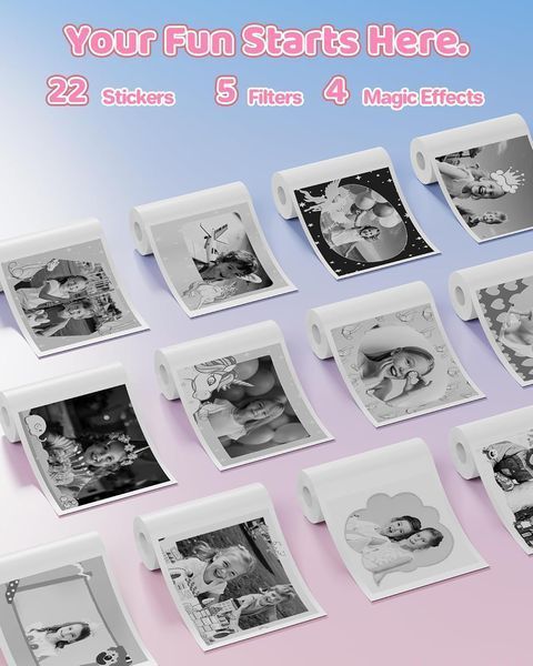 Мгновенная камера для детей с фотопечатью