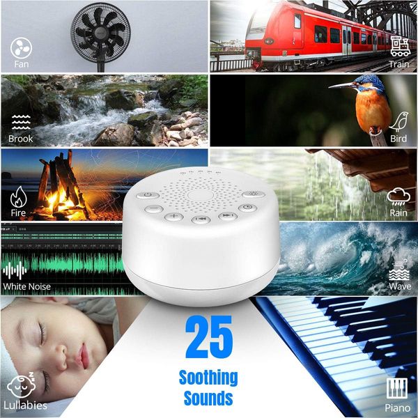 Звуковая машина Easysleep White Noise Machine с 25 успокаивающими звуками