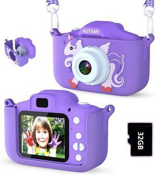 Детская цифровая камера ASTGMI C3 с экраном 2", 1080P и картой памяти 32 ГБ