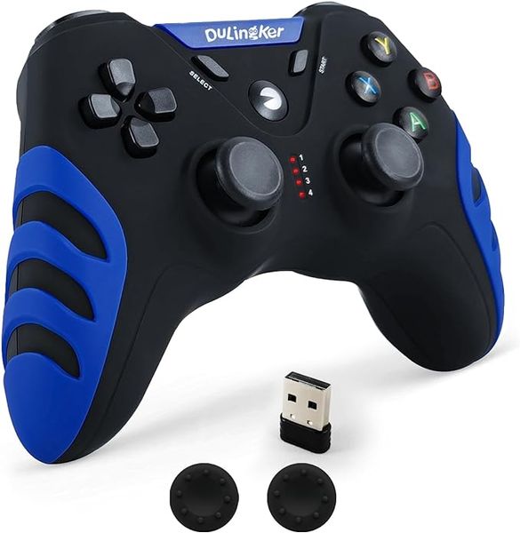 Джойстик бездротовий DuLingKer для PS3, ПК з Windows, Steam, Raspberry Pi, Android Smart TV, TV Box фото