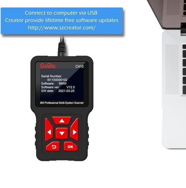 Сканер OBD2 Creator C410