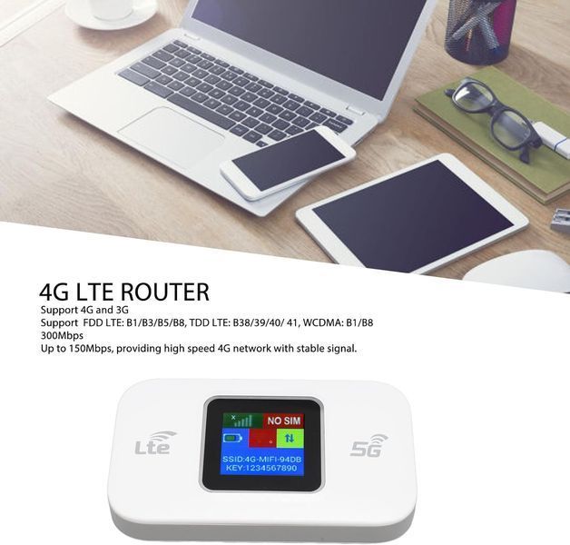 Портативний Wi-Fi роутер 4G LTE 300 Мбіт/с GOWENIC