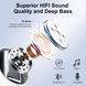 Беспроводные Bluetooth-наушники POMUIC W23 с шумопоглощением, IPX7, Белые фото 2