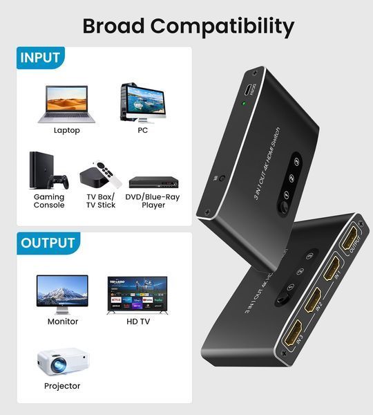 Переключатель-HDMI 3 в 1 Xander фото
