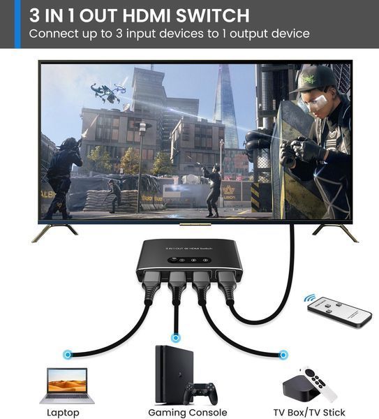 Переключатель-HDMI 3 в 1 Xander фото