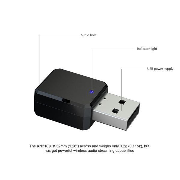 Bluetooth-адаптер ADIUM с разъемом AUX 3,5 мм фото