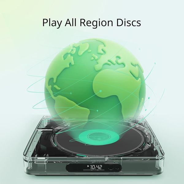 DVD-програвач YOTON Full HD з HDMI з пультом дистанційного керування та кабелем Type-C фото