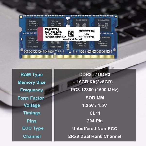 Модуль памяти для ноутбука PC3L-12800 фото