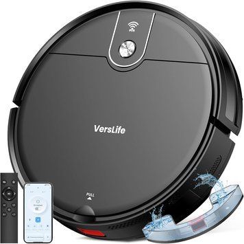Робот-пилосос VersLife L6 з вологим прибиранням, потужністю всмоктування 4000 Па та автономністю до 120 хвилин (Стан Б/В)