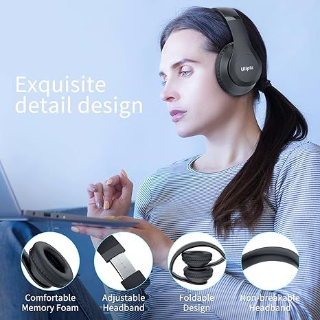 Беспроводные Bluetooth-наушники Uliptz WH203A стереонаушники HiFi с микрофоном фото