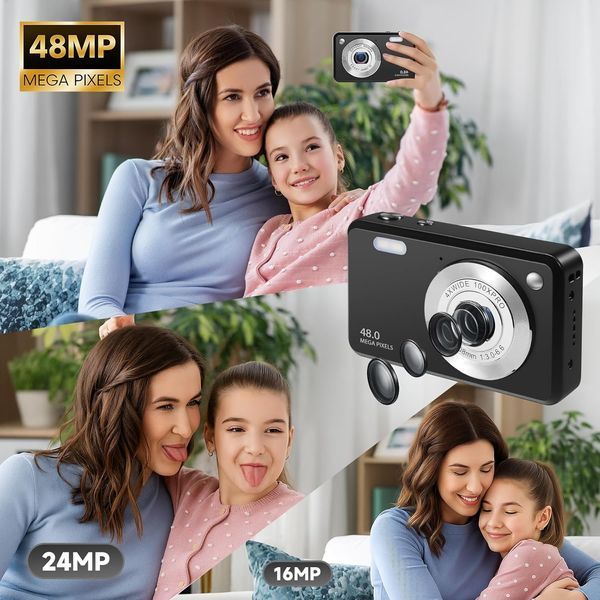 Цифровий фотоапарат 1080p 48MP Fceoul