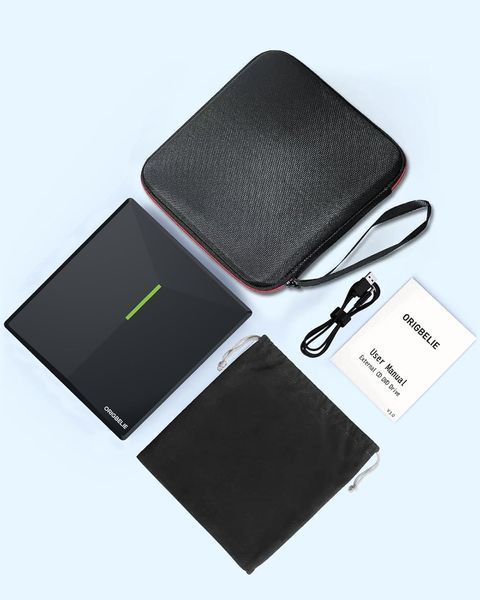 Зовнішній CD/DVD-привід з 4 портами USB та 2 слотами для карт TF/SD ORIGBELIE