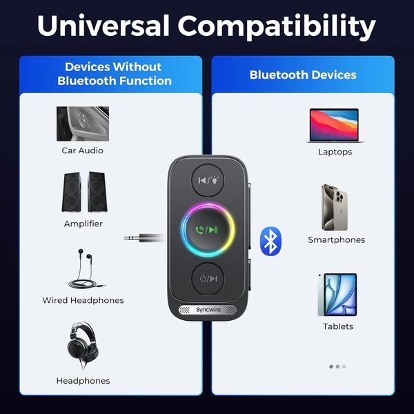 Автомобильный Bluetooth-приемник Syncwire Bluetooth 5.4