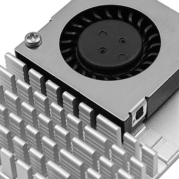 Активний кулер для Raspberry Pi 5 4 ГБ/8 ГБ з ШІМ-вентилятором та алюмінієвим радіатором фото