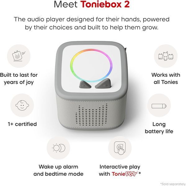 Детский аудиоплеер Toniebox Starter Set (серый)