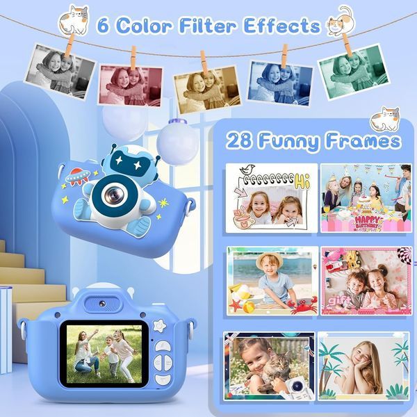 Дитячий фотоапарат Gofunly X1 з камерою 20 Мп та картою пам'яті 32 ГБ