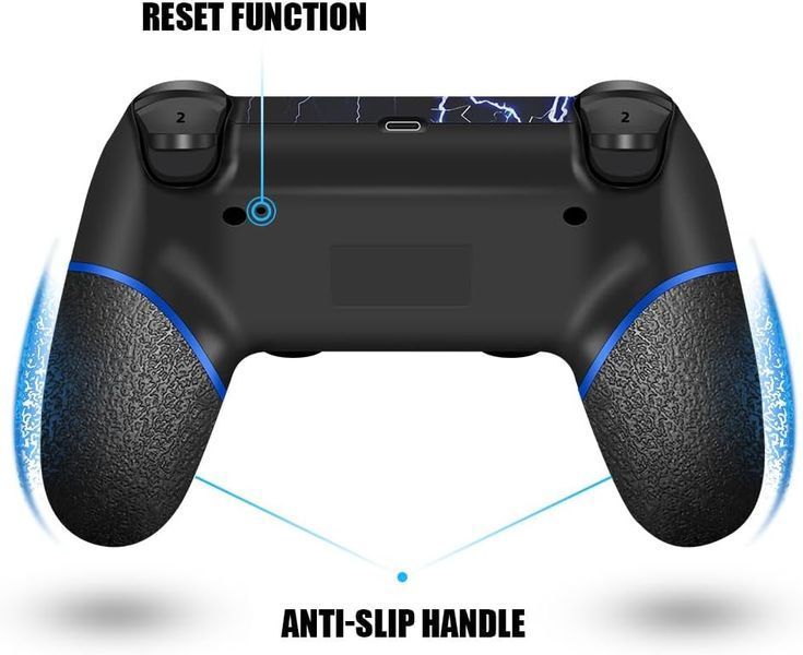 Бездротовий контролер AceGamer для PS4 / джойстик геймпад Custom Design V2 для PS4 з нековзним покриттям фото