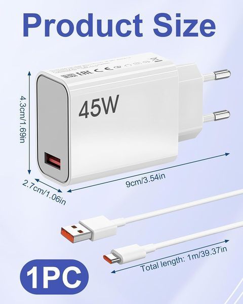 Зарядное устройство 45 Вт USB-C SELURK фото