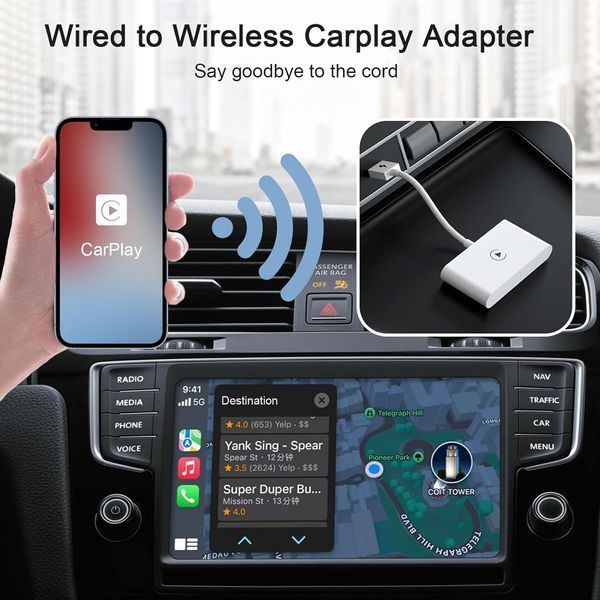 Беспроводной адаптер CarPlay TRANMERCE