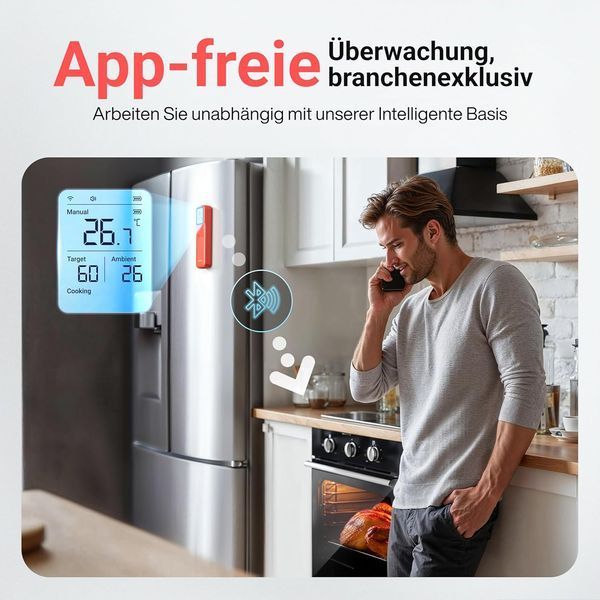 Беспроводной интеллектуальный термометр для мяса ThermoMaven P1