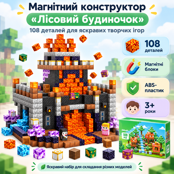 Конструктор  из декоративных блоков ABS (108 шт)