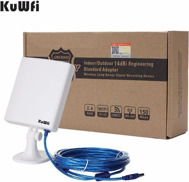 Зовнішній бездротовий Wi-Fi міст KuWFi N218 100-300 м фото