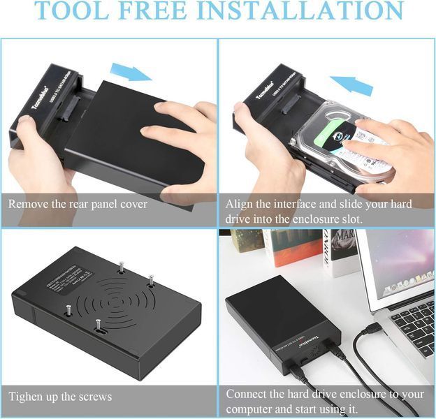 Зовнішній корпус для жорсткого диска USB 3.0 Tccmebius фото