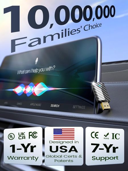 Міні-адаптер бездротового CarPlay  PTGTO