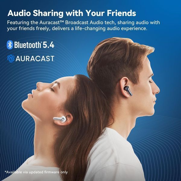 Беспроводные наушники EarFun Air Pro 4 с адаптивным гибридным шумопоглощением фото