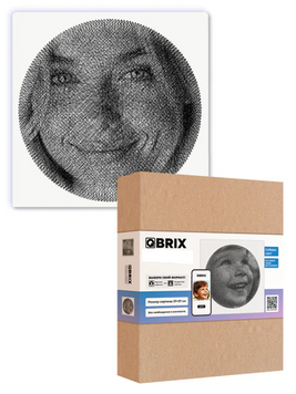 Набор для создания картины нитями по фото QBRIX