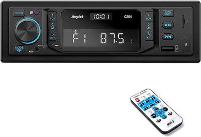 Автомобільний радіоприймач Avylet C304 RDS Bluetooth 5.0 Handsfree, дзвінки та годинник