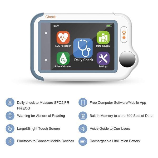 ЭКГ-монитор с пульсоксиметром ViATOM Checkme Lite Plus