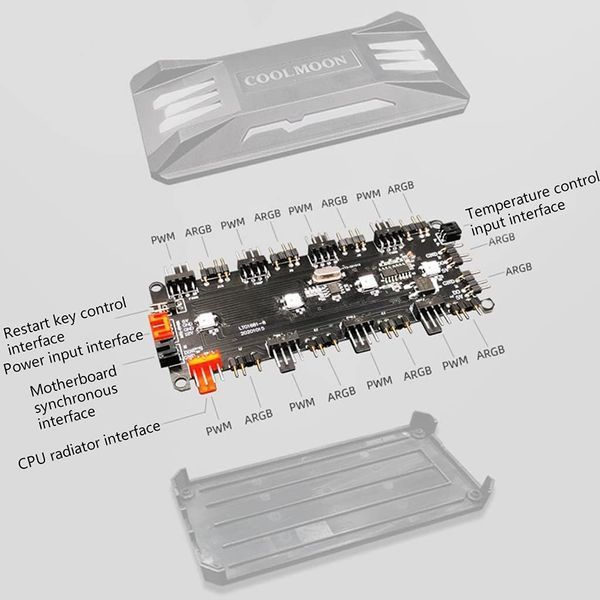 КОНТРОЛЛЕР COOLMOON PWM ARGB CONTROLLER фото