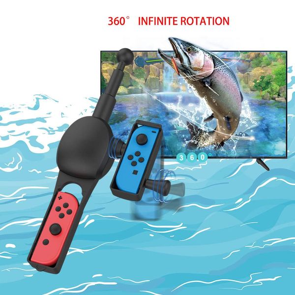 Вудка ігрова для Nintendo Switch&Switch OLED, ZKKEIIE Fishing Game Kit