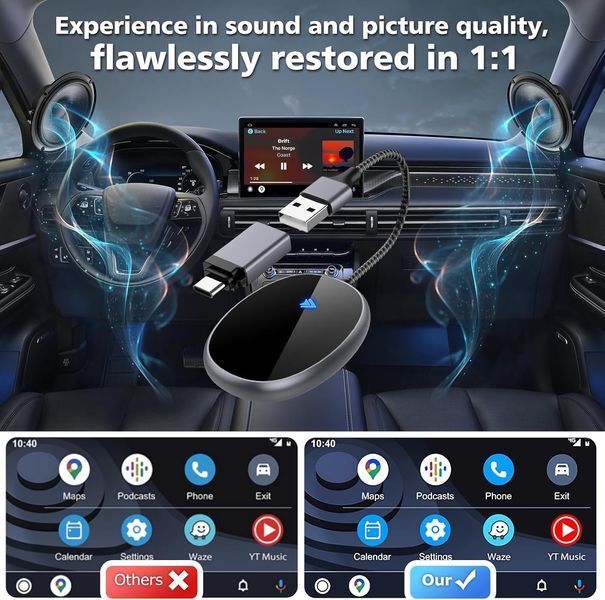 Бездротовий адаптер EVARY Android Auto
