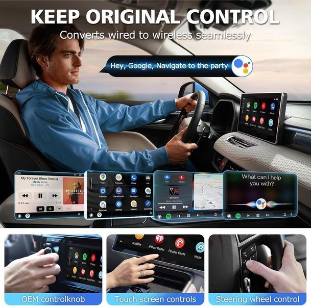 Бездротовий адаптер EVARY Android Auto
