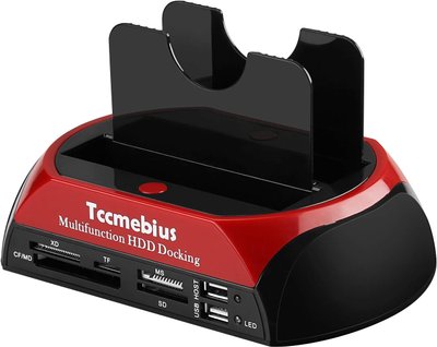 Док-станція з двома слотами зовнішнього жорсткого диска Tccmebius TCC-S862-UK USB 2.0 фото